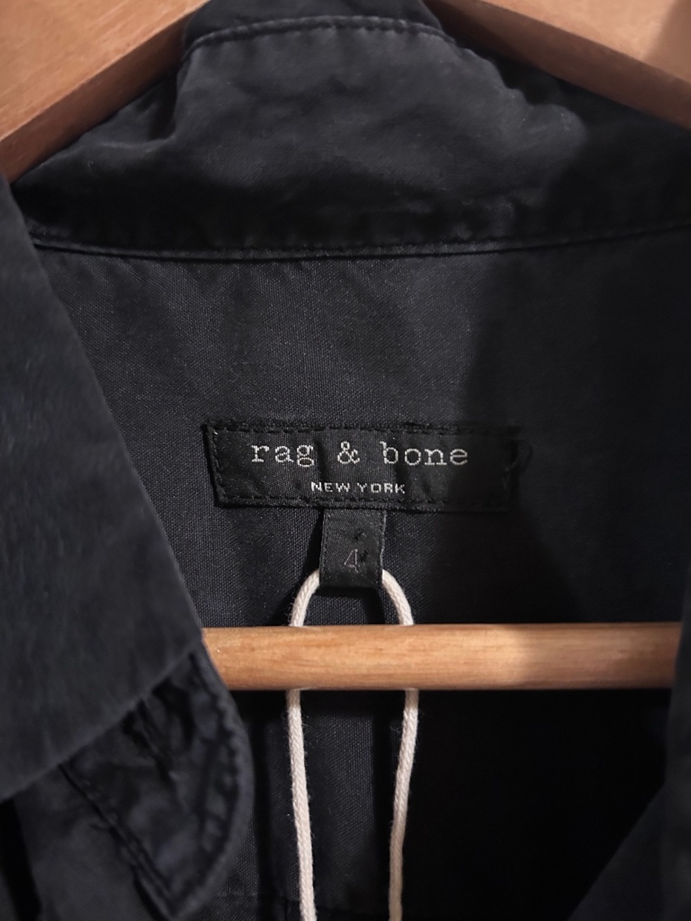 Silk rag & bone blouse size 4 women’s black